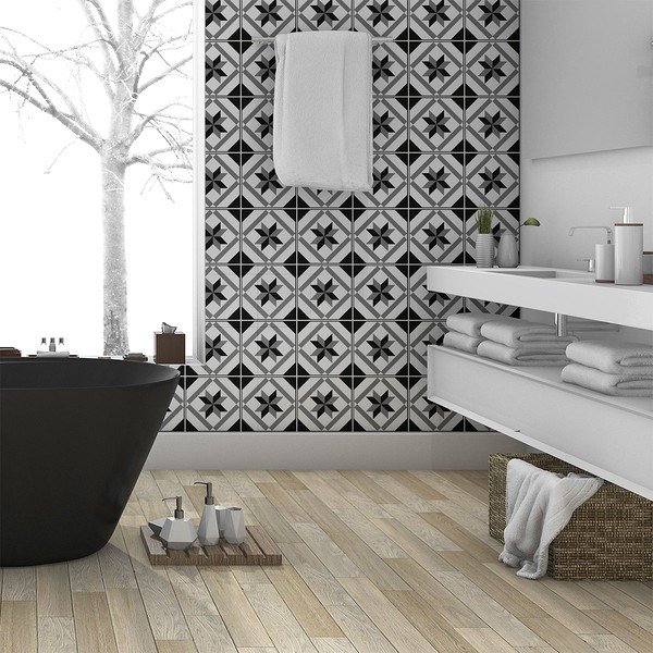 Komplet 30 stenskih nalepk Ambiance Azulejos Lucida, 15 x 15 cm-image-4