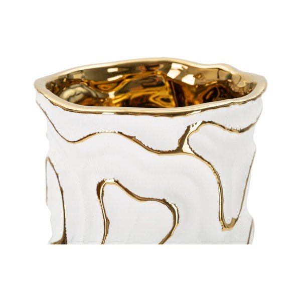 Keramična vaza v beli in zlati barvi (višina 25 cm) Adore – Mauro Ferretti-image-4