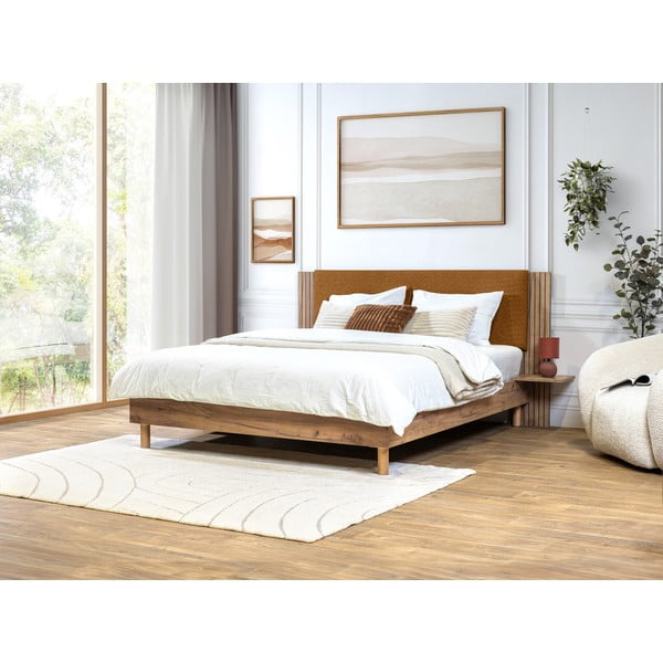 Zakonska postelja z letvenim dnom 140x190 cm Lior – Bobochic Paris-image-1