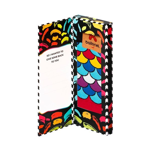 Nogavice v darilni škatli Ballonet Socks Love You Socks Card with Fan, velikost 41 - 46-image-3