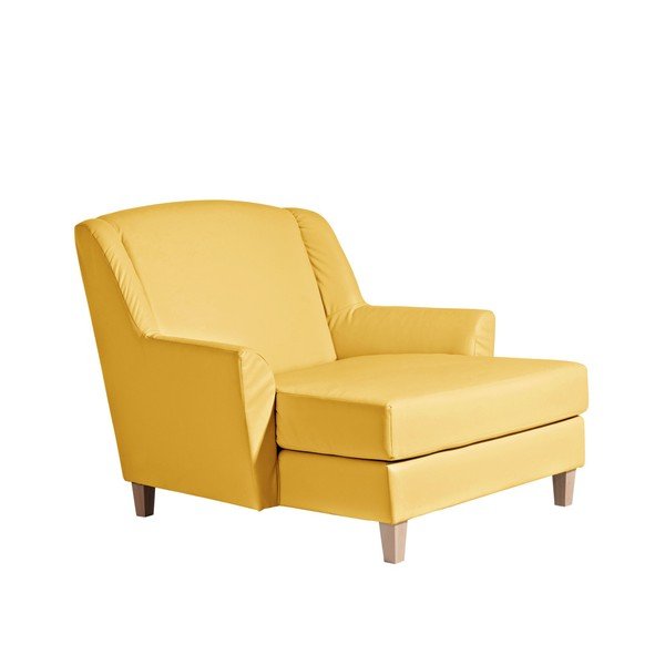 Max Winzer Judith rumena imitacija usnja lounge stol-image-1