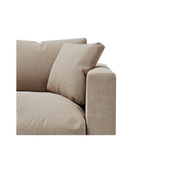 Kremno beli žametni kavč 220 cm Comfy - Scandic-image-4