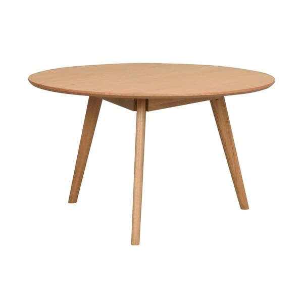 Okrogla mizica v hrastovem dekorju  90x90 cm Yumi - Rowico