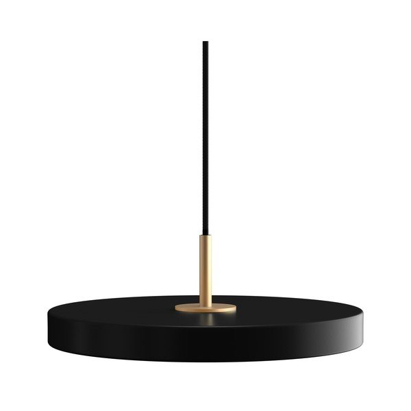 Črna LED viseča svetilka s kovinskim senčnikom ø 31 cm Asteria Mini – UMAGE