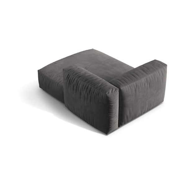 Siv žameten modul za sedežno garnituro (desni kot) Martina – Micadoni -image-2