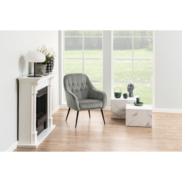 Bele mizice v kompletu 2 ks v marmornem dekorju 58x58 cm Dice – Actona-image-2