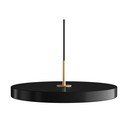 Črna LED viseča svetilka s kovinskim senčnikom ø 43 cm Asteria Medium – UMAGE