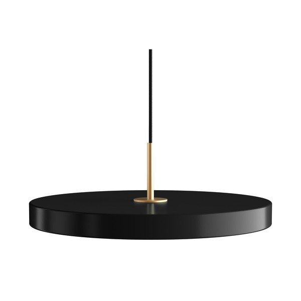 Črna LED viseča svetilka s kovinskim senčnikom ø 43 cm Asteria Medium – UMAGE