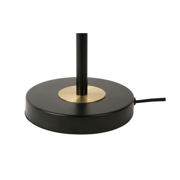 Črna namizna svetilka s kovinskim senčnikom (višina 40 cm) Gold Disc - Leitmotiv-image-3