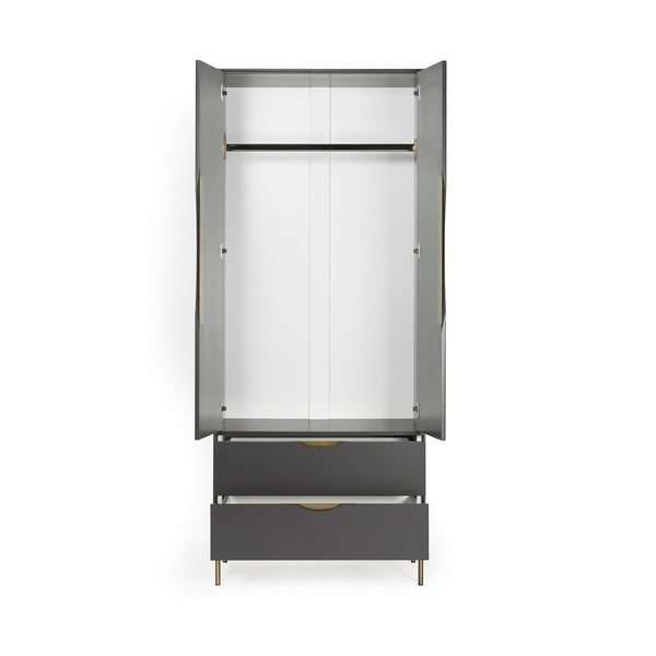 Siva garderobna omara Woodman Kobe-image-2