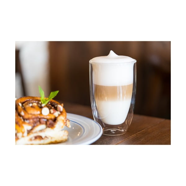 Steklene skodelice v kompletu z dvojno steno za latte 6 ks 350 ml – Vialli Design-image-3