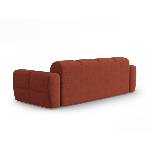 Opečnato oranžna sedežna garnitura 256 cm Lisa – Micadoni Home-image-3