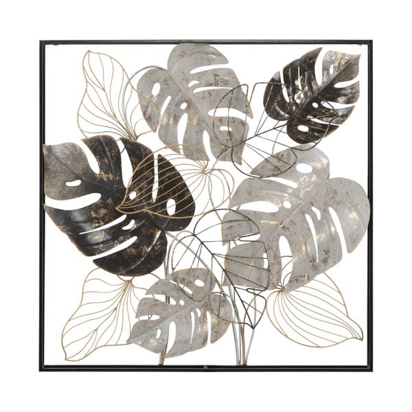 Kovinsko stensko okrasje Mauro Ferretti Leaf, 80,5 x 80,5 cm