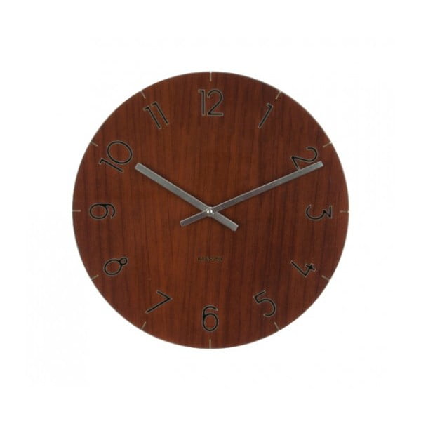 Karlsson Glass Wood Clock