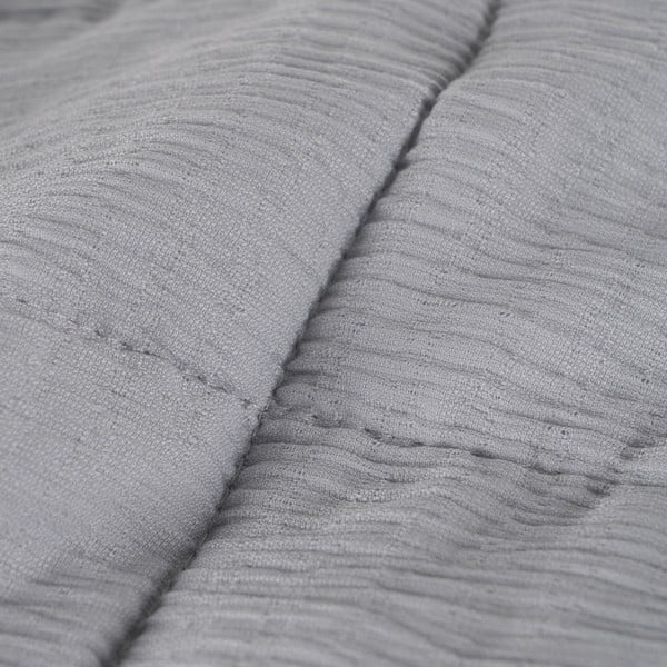 Sivo prešito pregrinjalo 230x280 cm – Ixia-image-2