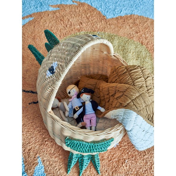 Otroška škatla za shranjevanje iz ratana v naravni barvi 37x57x48 cm Eddi – Bloomingville Mini-image-4