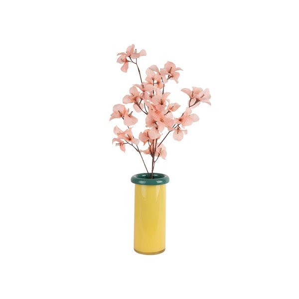 Rumena steklena vaza (višina 23,5 cm) Plegado  – PT LIVING-image-3