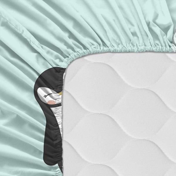 Otroška bombažna rjuha Happynois Skymo Day, 140 x 70 cm-image-3