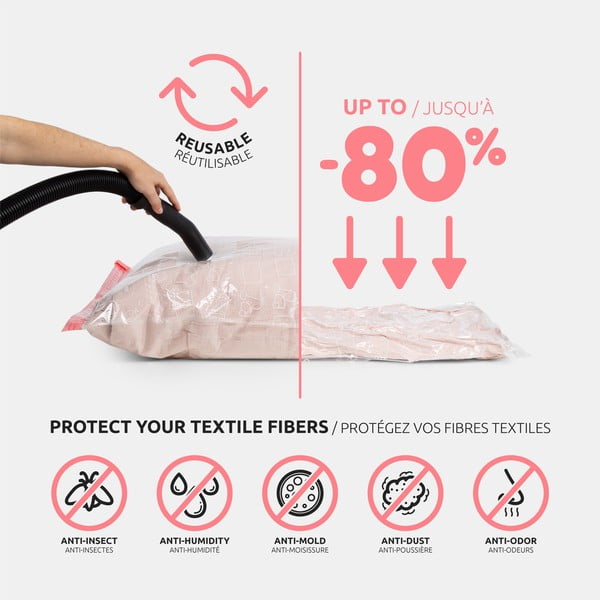 Vakuumske vreče za oblačila v kompletu 10 ks Space M – Compactor-image-4