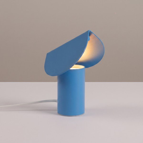 Svetlo modra aluminijasta LED namizna svetilka (višina 15 cm) BISCUIT – Thoro-image-1