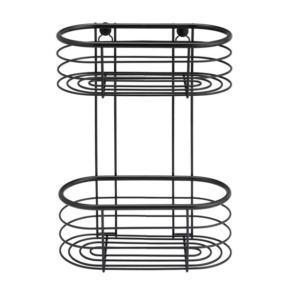 Črna tuš polica Wenko Trestina, 26 x 35 cm-image-2