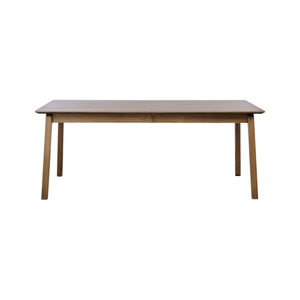 Raztegljiva jedilna miza z mizno ploščo v hrastovem dekorju 95x190 cm Baro – Unique Furniture