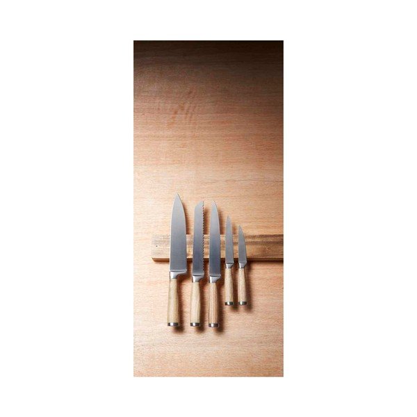 Stensko magnetno držalo za nože iz akacijevega lesa Kitchen Craft-image-3