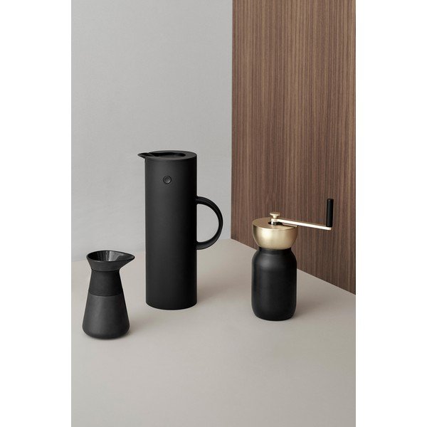 Črn vrč za mleko iz kamenine 400 ml Theo – Stelton-image-3