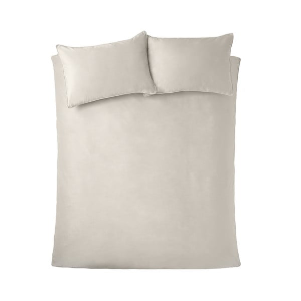 Kremno bela žametna podaljšana posteljnina za zakonsko posteljo 230x220 cm Kingsley – Catherine Lansfield