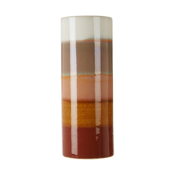 Bež-rjava keramična vaza Premier Housewares Sorrell, višina 40 cm