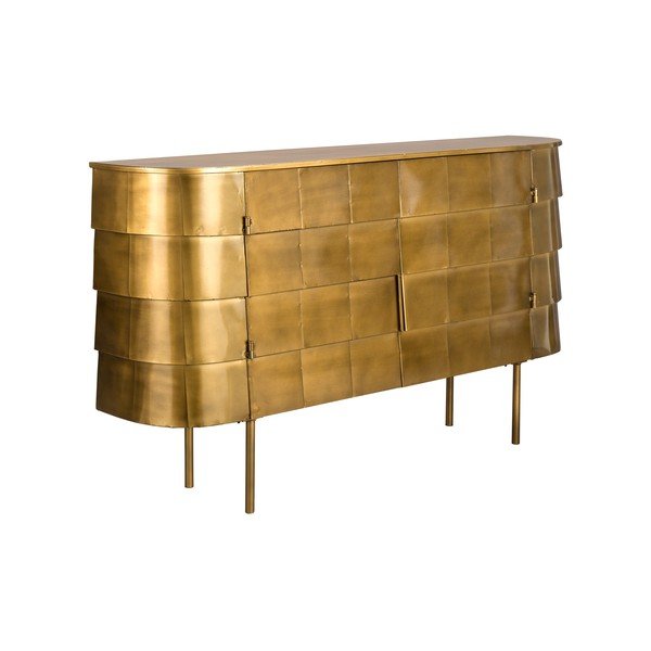 Kovinska komoda v zlati barvi 117x70x26 cm Hanna – Dutchbone-image-2