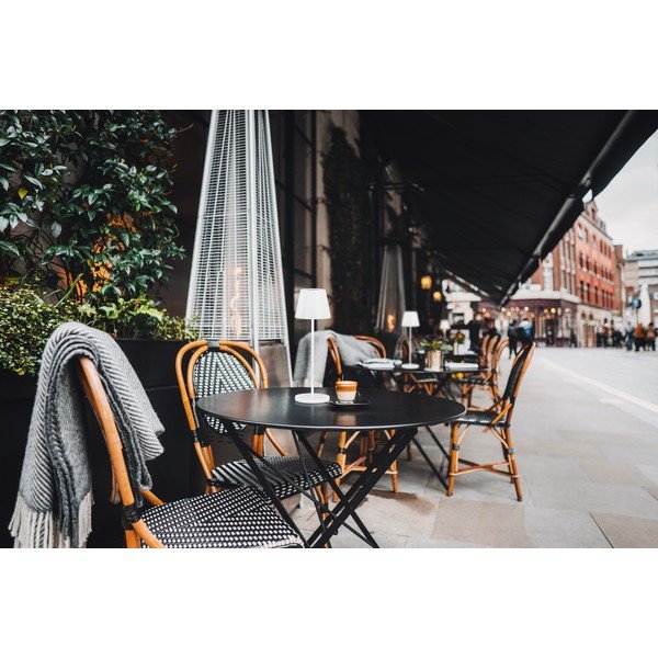 Bela LED zatemnitvena namizna svetilka s kovinskim senčilom (višina 34 cm) Cosenza 2.0 – Fischer & Honsel-image-1