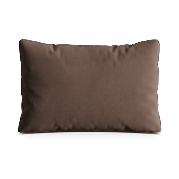 Rjava žametna okrasna blazina za sedežno garnituro Kemi – Cosmopolitan Design