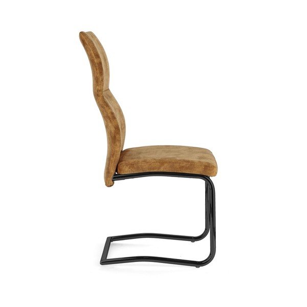 Gorčično rumen oblazinjen jedilni stol Thelma – Bizzotto-image-3