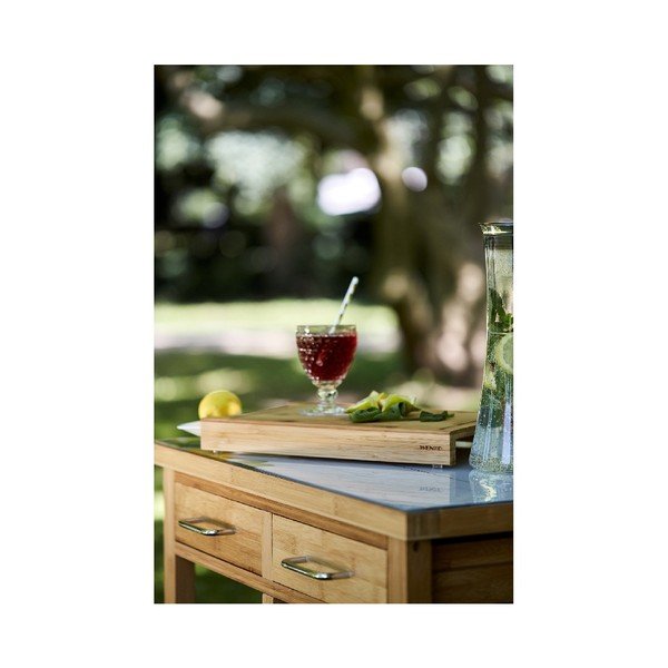 Bambusova deska za rezanje s predalom Wenko Bruno-image-3