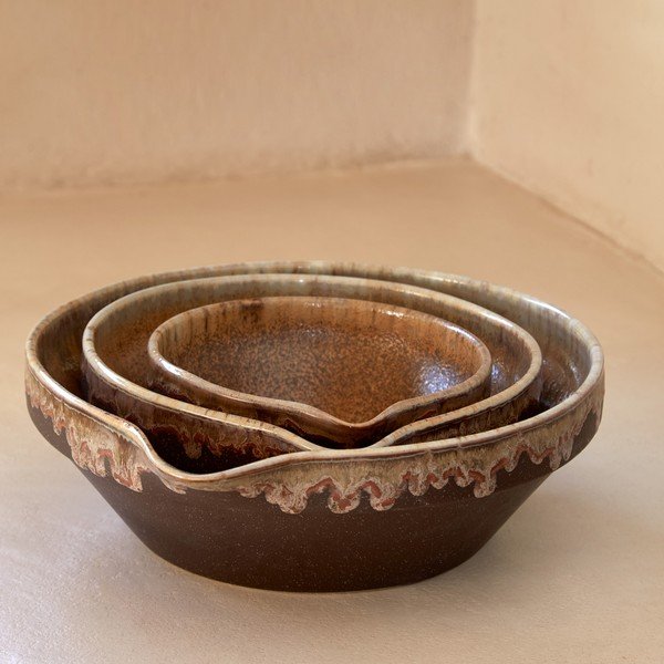 Temno rjava skleda iz kamenine Poterie – Casafina-image-2