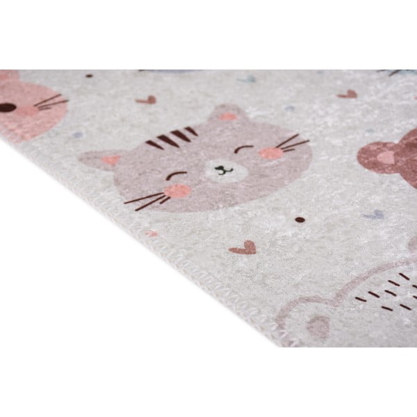 Slonokoščena pralna otroška preproga 160x230 cm Cute Animals – Vitaus-image-2