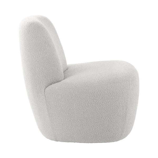 Bel fotelj iz tkanine bouclé Ada – Leitmotiv-image-3