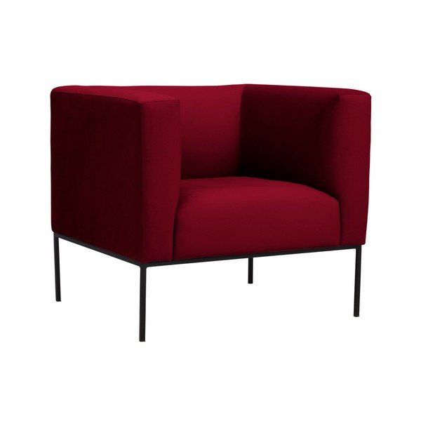 Rdeč žametni fotelj Windsor & Co Sofas Neptune-image-2