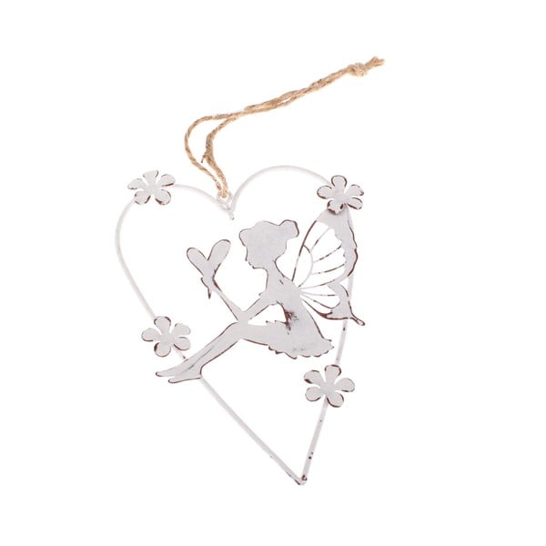 Kovinska viseča dekoracija Dakls Fairy With Heart