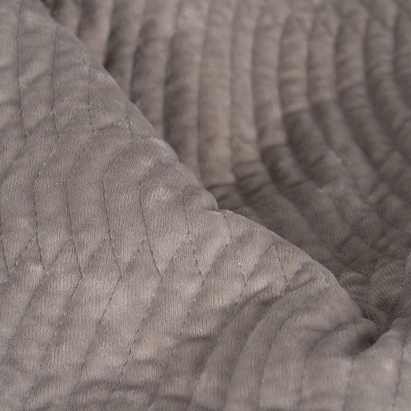 Sivo prešito pregrinjalo 230x260 cm – Ixia-image-2