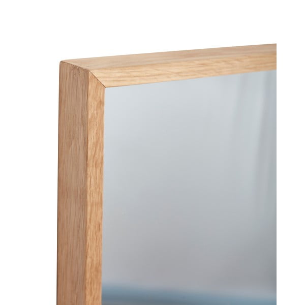Stensko ogledalo z lesenim okvirjem Depth – Hübsch-image-3