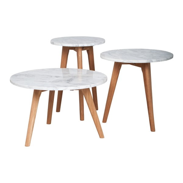 Stranska mizica s kamnitim videzom Zuiver, ⌀ 32 cm-image-3