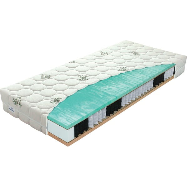 Trda/srednje trda vzmetena obojestranska vzmetnica 90x200 cm Primátor Biogreen  – Materasso-image-2