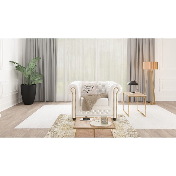 Bel fotelj iz imitacije usnja York – Ropez-image-3