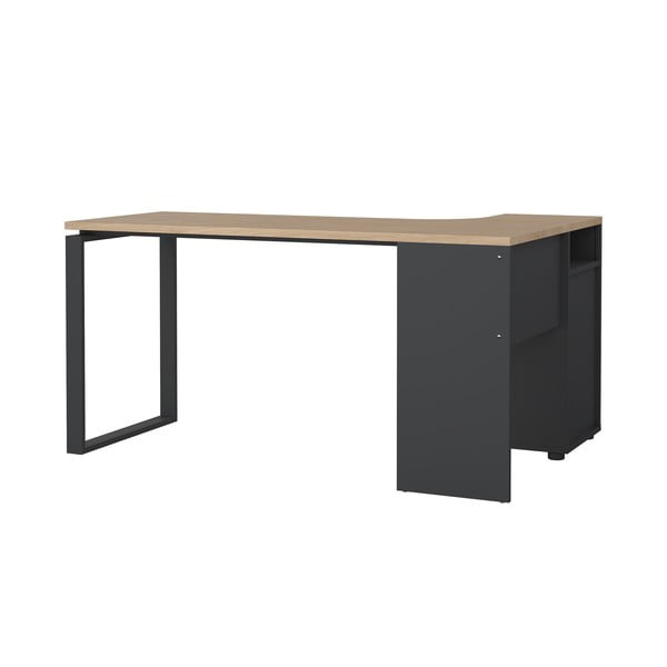 Pisalna miza z mizno ploščo v hrastovem dekorju 100x150 cm Sign – Tvilum-image-2