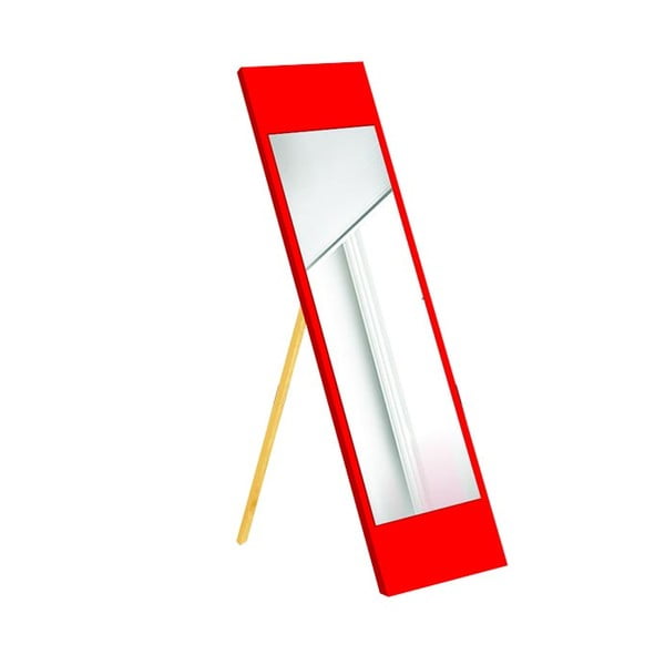 Stoječe ogledalo z rdečim okvirjem Oyo Concept, 35 x 140 cm