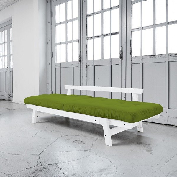 Raztegljiv kavč Karup Step White/Lime-image-3