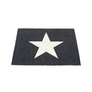 Črno-bela notranja in zunanja preproga 70x90 cm Viggo Black – Pappelina