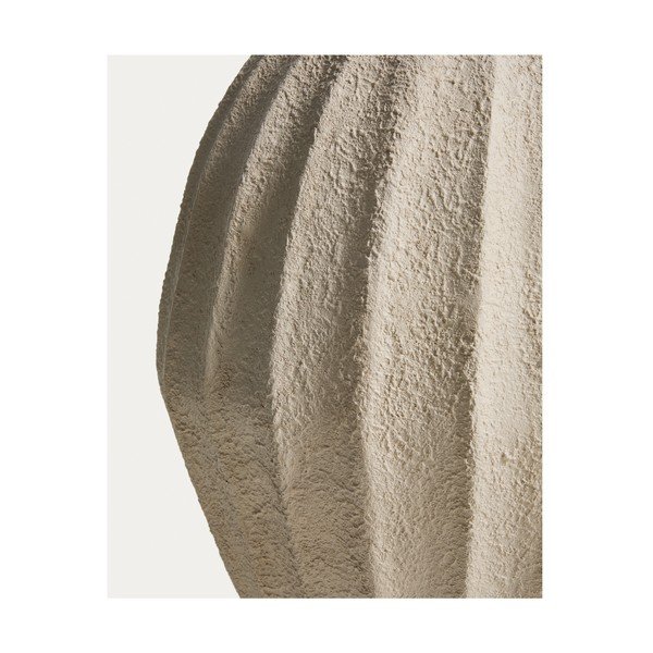 Kremno bela ročno izdelana/visoka vaza iz papirmašeja (višina 67 cm) Arquena – Kave Home-image-3